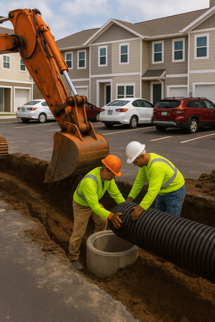drainage site development